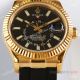 super clone rolex sky dweller gold black face oysterflex 9002 watches (4)_th.jpg